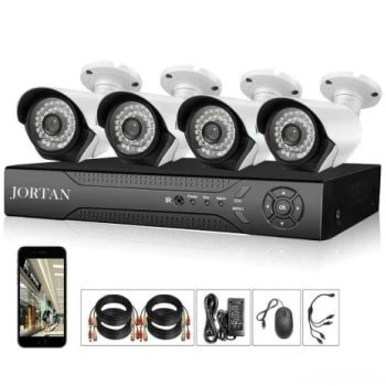 Sistem de supraveghere CCTV FULL HD, Kit DVR cu 4 camere exterior / interior