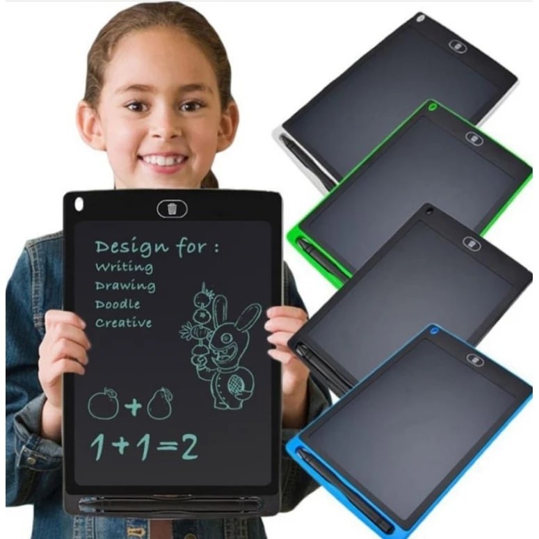 TABLETA 1+1 GRATIS, DESEN GRAFICA, RECRIPTIBILA, 8.5 INCH, SCRIS VERDE