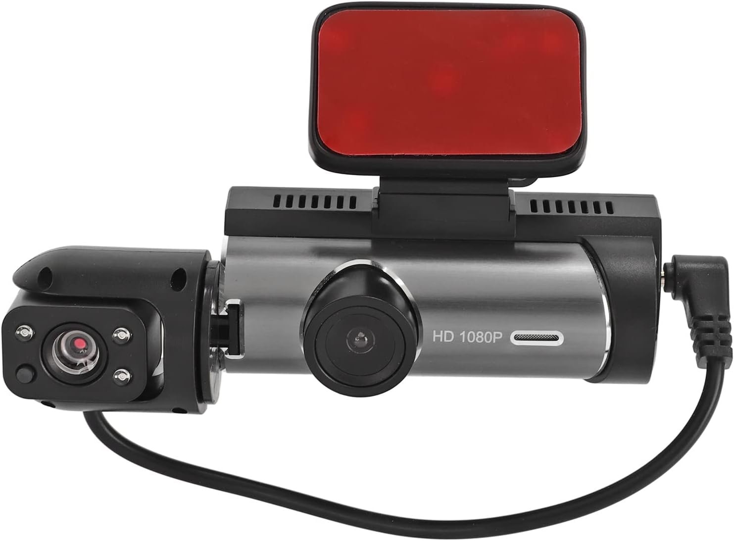 Cameră auto de bord HD, 3.16 inch, înregistrare față + spate, Night Vision 