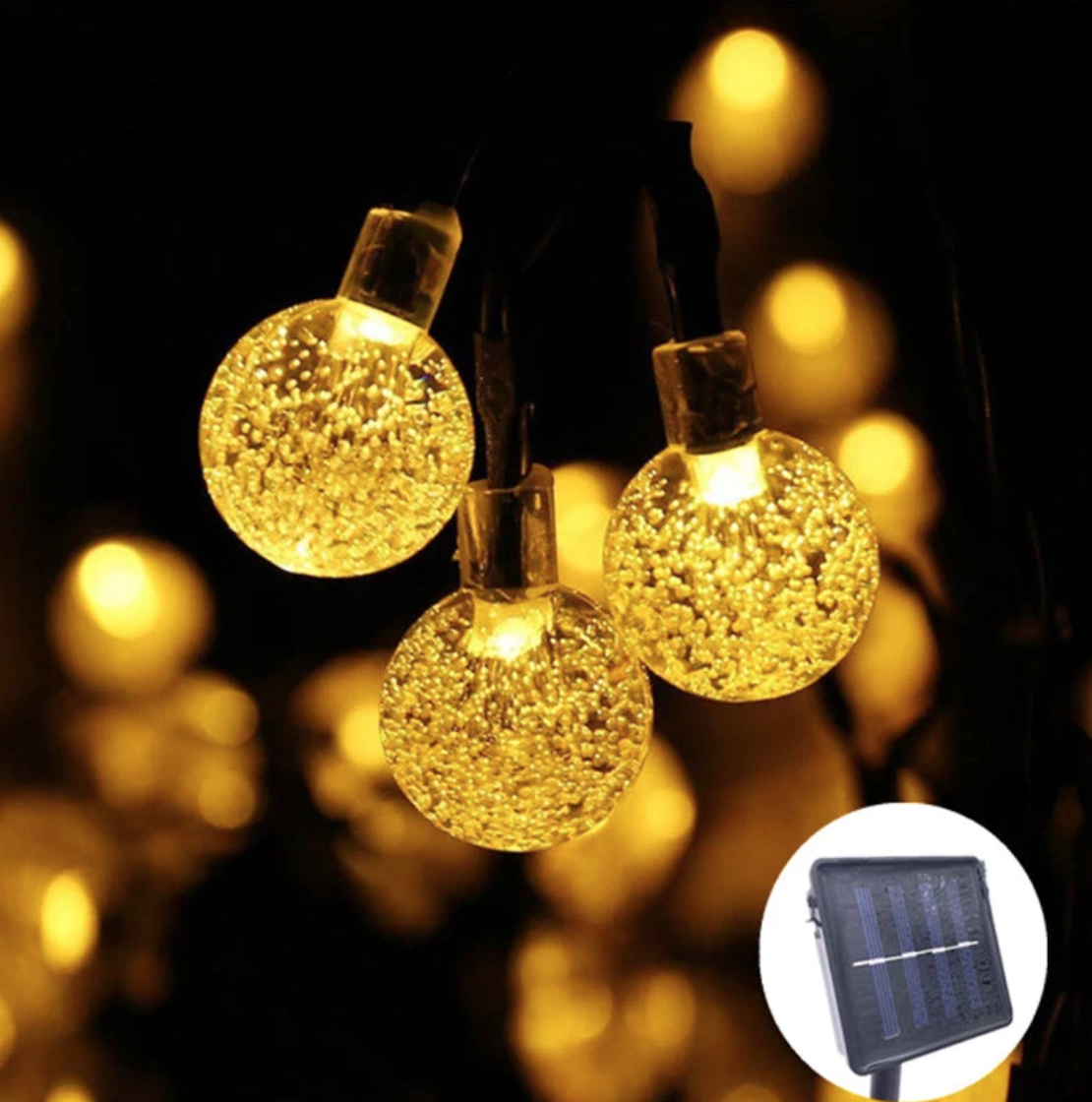 Instalatie de Craciun tip Bulb cu Panou Solar