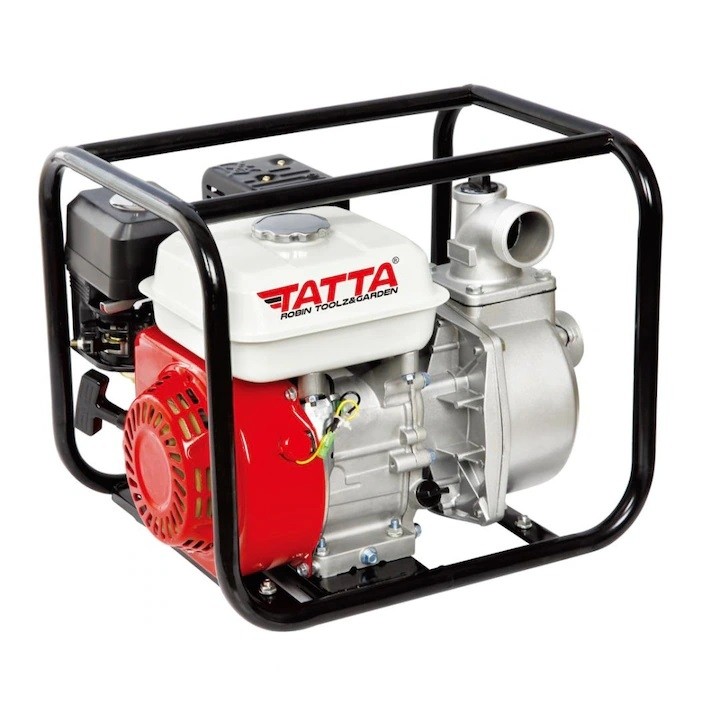 Motopompa apa curata Tatta TT-PA306, 6.5 CP, 26 m³/h debit apa, 2" prindere furtun, 26 m inaltime refulare, 9 m adancime absorbtie, 4 l, benzina, Greutate 22,5kg
