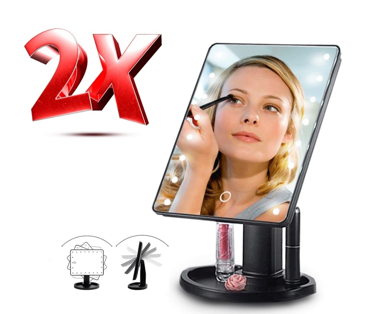 OFERTA 1+1 OGLINDA LED CU BUTON TACTIL