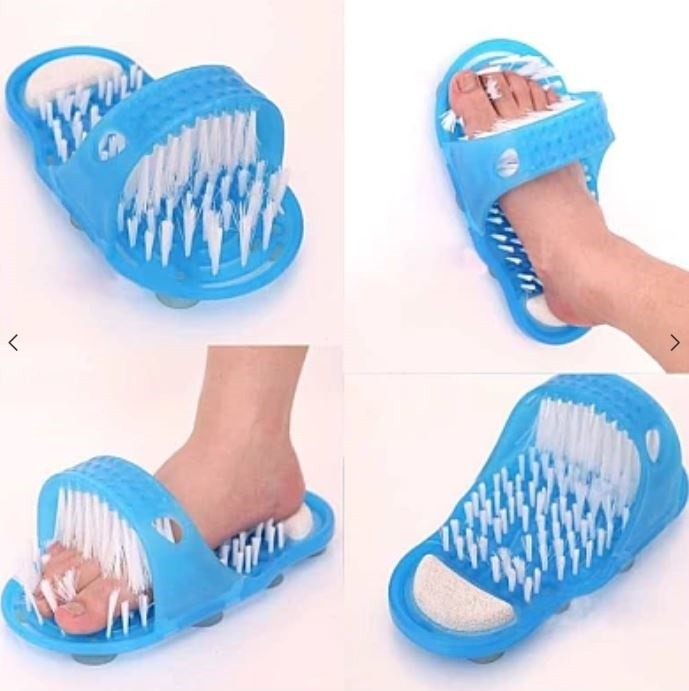 OFERTA 1+1 Papuci cu Perie Masaj Talpi, Unisex