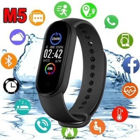 BRATARA FITNESS SMART CU NOTIFICARII WHATSAPP SI FACEBOOK FITPRO M5