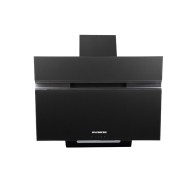 Hota Incorporabila decorativa Hausberg HB-1835NG, 60 cm, putere de absorbtie 450m3/h, Filtru aluminiu, Negru