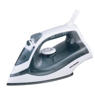 Fier de calcat Hausberg HB-7850GR, 1300W, talpa otel invelis ceramic, rezervor apa 150 ml, Gri-Alb