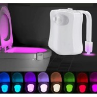 LAMPA LED PENTRU TOALETA CU SENZOR DE MISCARE MULTICOLORA