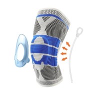 GENUNCHIERA, PENTRU GENUNCHI SI ACTIVITATI SPORTIVE, DIN MATERIAL RESPIRABIL, CU ARCURI METALICE, PERNITA SILICON