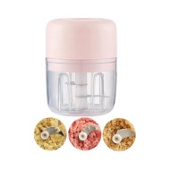 Tocator electric portabil pentru usturoi, nuci, carne, legume 250 ml