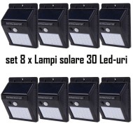 PACHET ECONOMIC!!!set 8 x Lampi solare 30 Led-uri