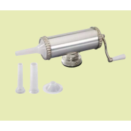 Aparat pentru preparat carnati, cu ventuza si accesoriu prindere de masa, capacitate 2.5 Kg, aluminiu