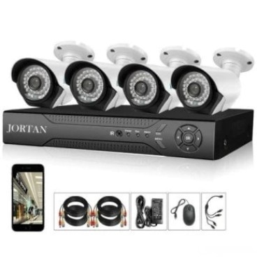 Sistem de supraveghere CCTV FULL HD, Kit DVR cu 4 camere exterior / interior