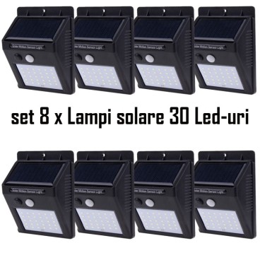 PACHET ECONOMIC!!!set 8 x Lampi solare 30 Led-uri