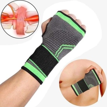 Orteza Elastica Pentru Incheietura Mana, Ajustabila Cu Bretea Elastica, Material Elastic Respirabil, Marime Universala, Pentru Mana Stanga Sau Dreapta