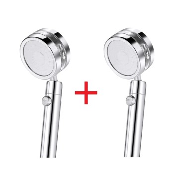 OFERTA 1+1 Para de dus cu elice, presiune inalta, buton on/off, rotatie 360 grade